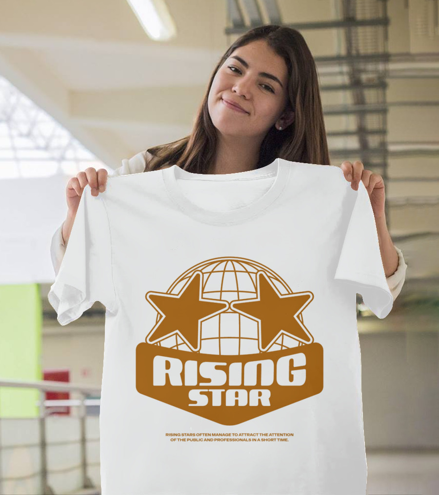 Supalonely Rising Star Two Stars Globe T-Shirt
