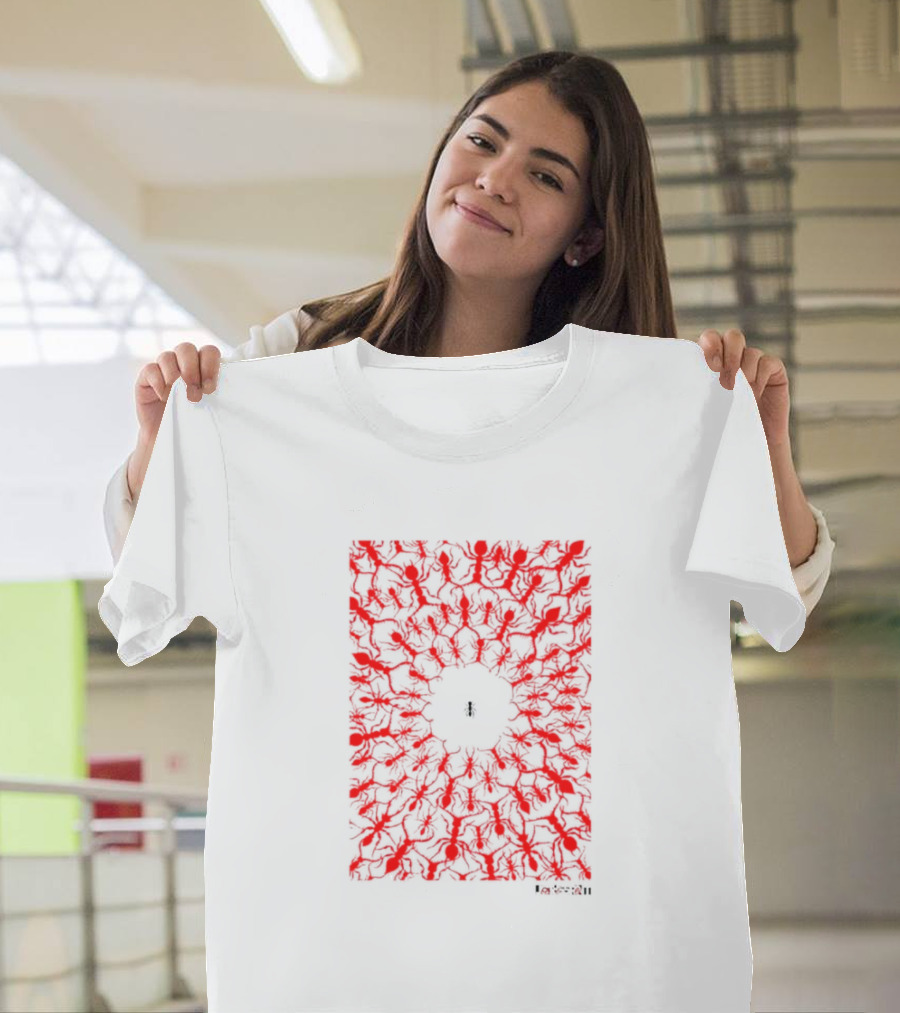 Being Autistic Ant in Red Swarm T-Shirt