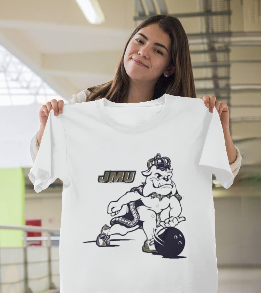JMU Dukes Football Bowling Mascot T-Shirt