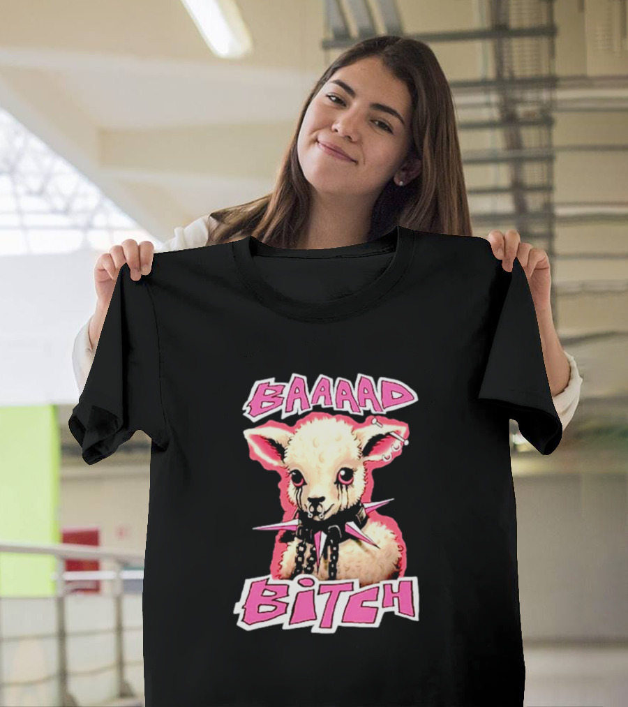 BAAAAD Bitch Sheep With Punk Rock T-Shirt