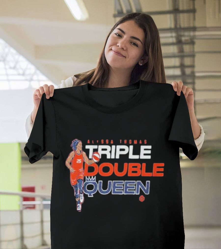 Alyssa Thomas Basketball Triple Double Queen T-Shirt