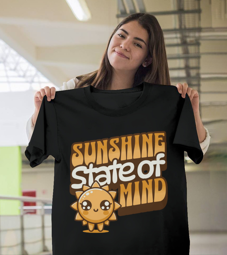 Sunshine State of Mind Cute Sun Character T-Shirt