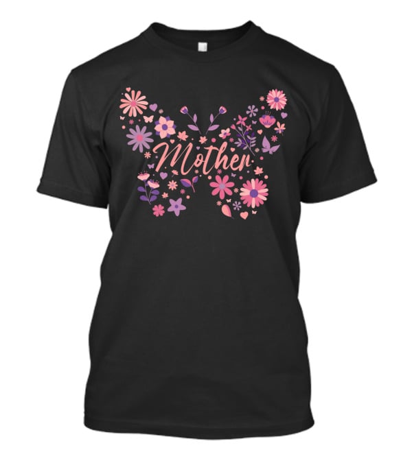 Mother Floral Butterfly Blossoms T-Shirt