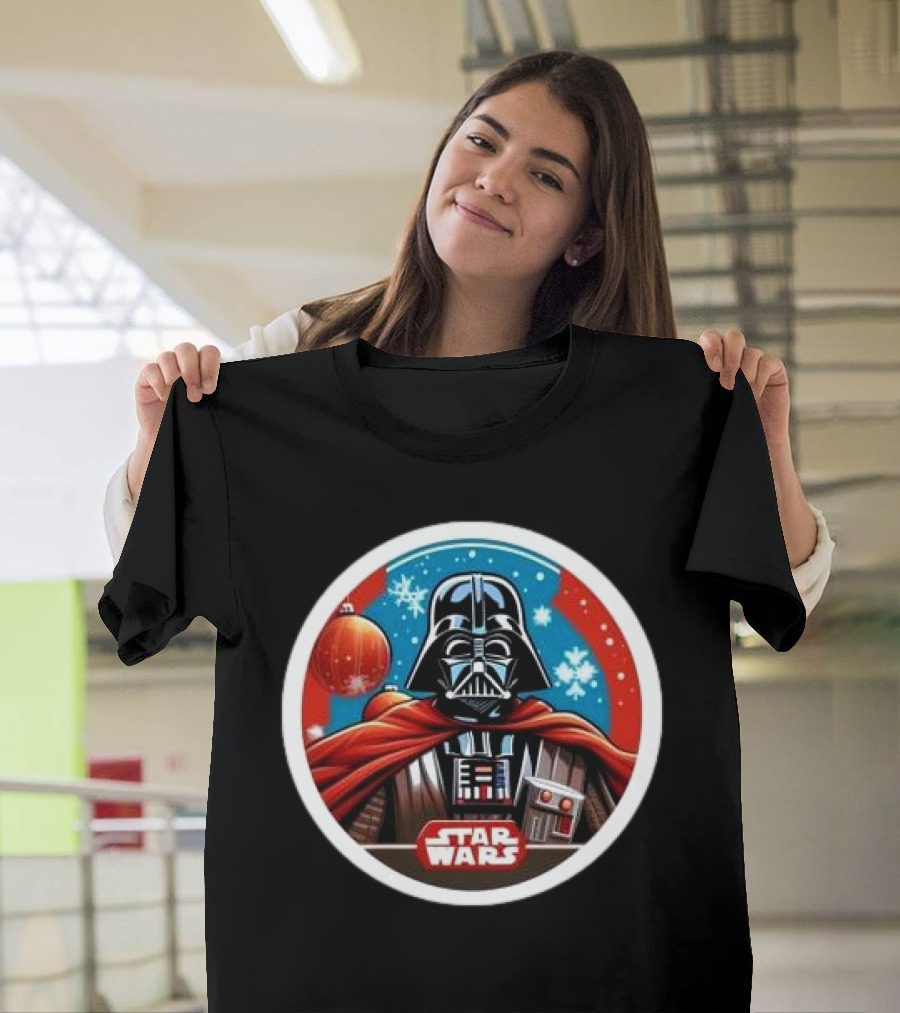 Star Wars Darth Vader Christmas Holiday Snowflakes T-Shirt