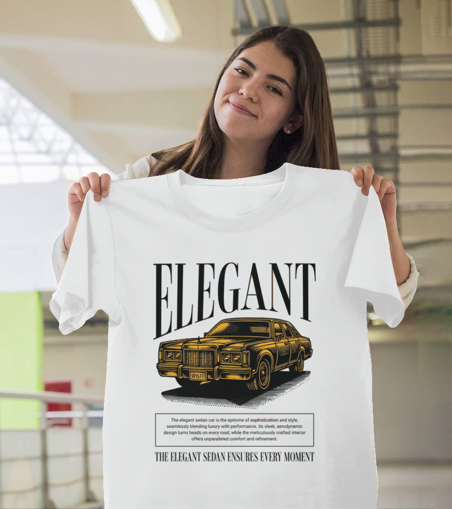 ELEGANT Sedan Sophistication Style Performance Comfort T-Shirt