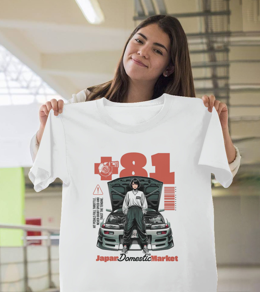 81 Japan Domestic Market Warning Import High Torque T-Shirt