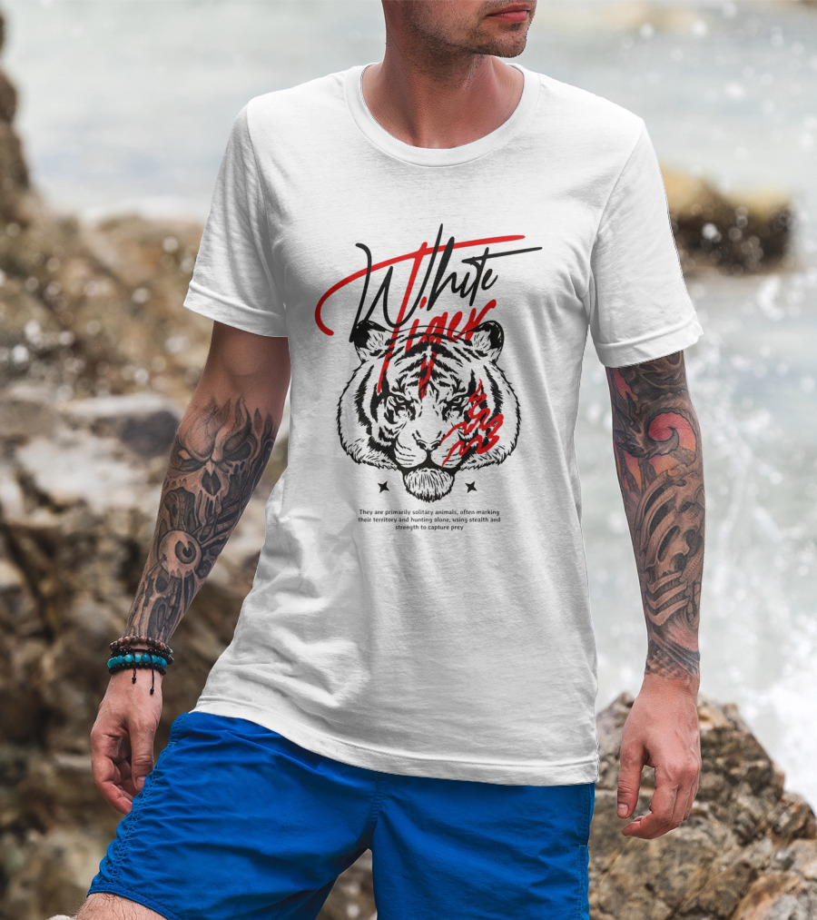 White Tiger They Are Primarily Solitary T-Shirt
