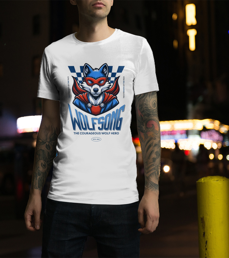 Wolfsong The Courageous Wolf Hero The Legendary Wolf Spirit T-Shirt
