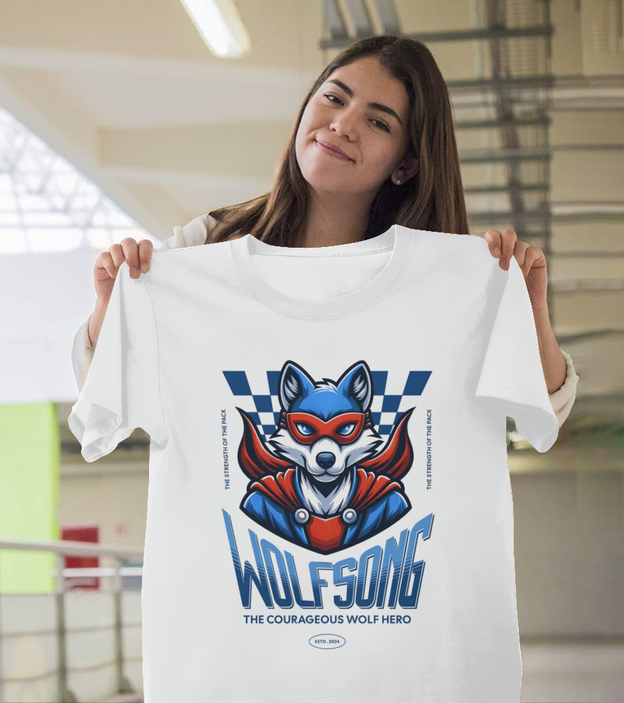 WOLFSONG THE COURAGEOUS WOLF HERO THE LEGENDARY WOLF SPIRIT T-Shirt