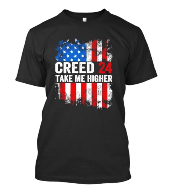 Creed 24 Take Me Higher American Flag T-Shirt