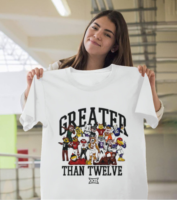 Greater Than Twelve Big 12 Conference Mascot Family T-Shirt