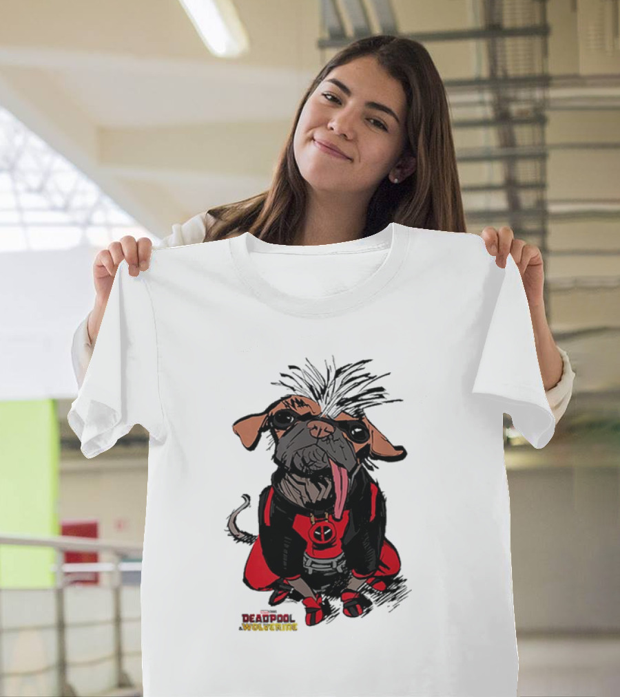 Retro 70 Wolverine Sketchy Dogpool Comic T-Shirt