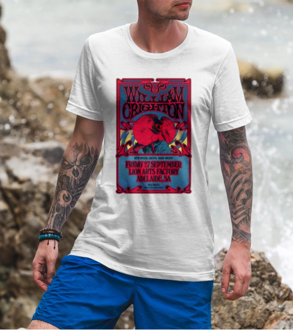 William Crighton With Special Guests Mark Vincent Live At Lion Arts Factory Adelaide SA Friday 27 September T-Shirt