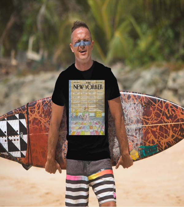 The New Yorker August 12 2024 Roz Chast Flavor Of The Week Bitcoin Chunk T-Shirt