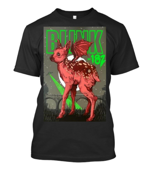 Blink 182 Minneapolis MN August 6 2024 Fawn And Bat Wings T-Shirt