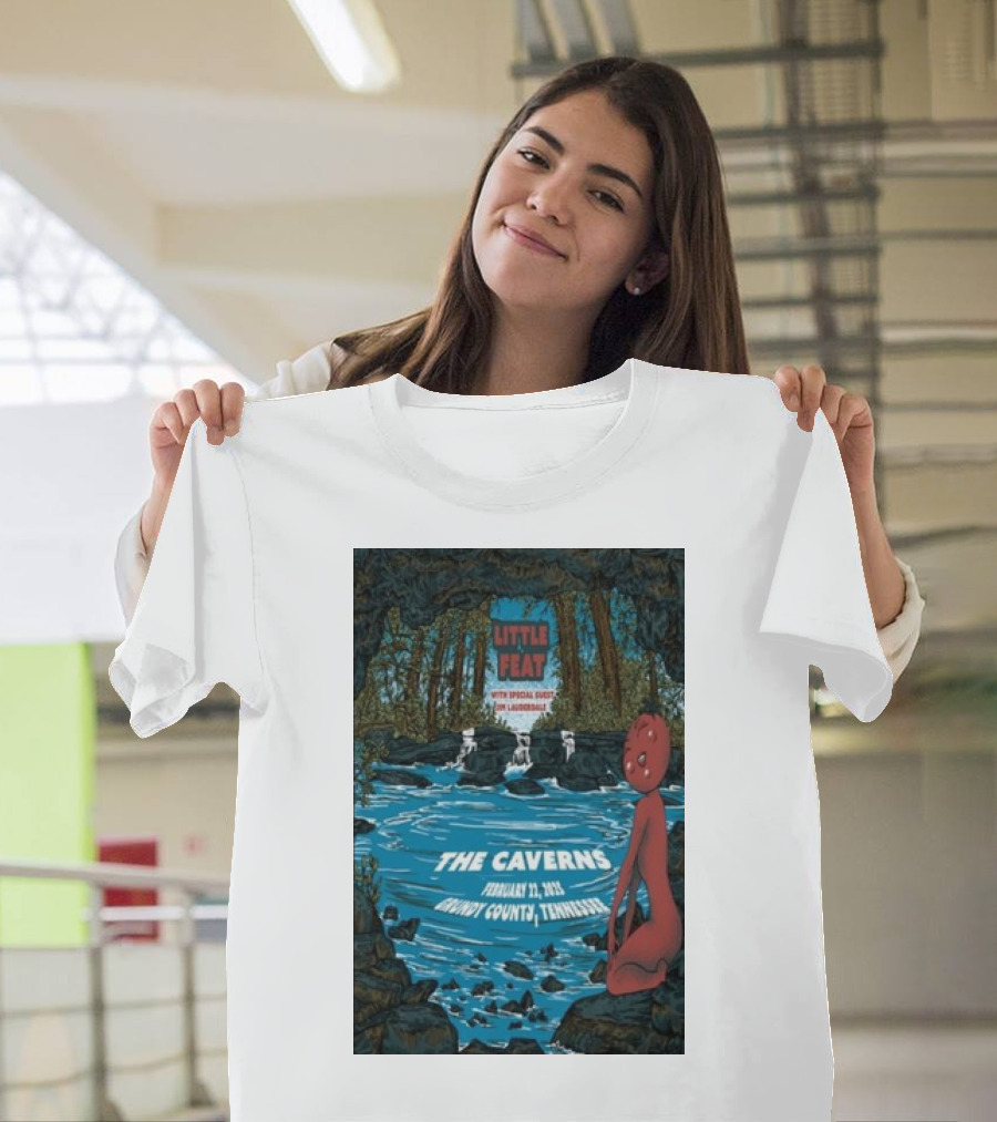 Little Feat The Caverns February 22 2025 Grundy County Tennessee with Special Guest Jim Lauderdale T-Shirt