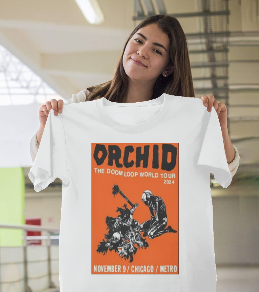 Orchid The Doom Loop World Tour November 9 2024 Chicago Metro T-Shirt
