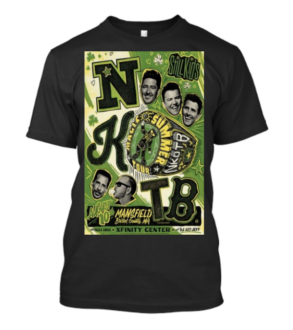NKOTB Magic Summer Tour August 10 2024 Mansfield Bristol County MA Xfinity Center DJ Jazzy Jeff Paula Abdul Sulkies T-Shirt