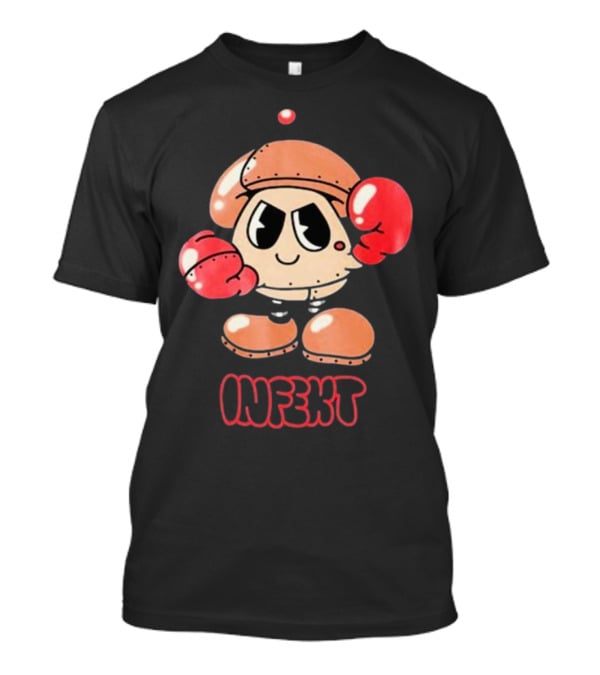 INFEKT Shrobo Cartoon Character With Boxing Gloves T-Shirt