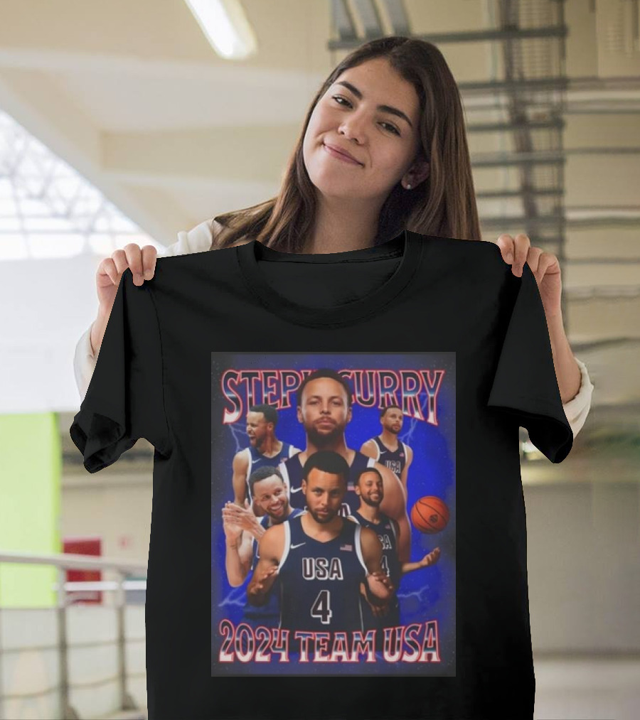 Steph Curry 2024 Team USA Basketball T-Shirt