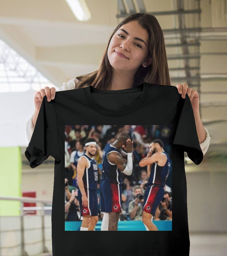Stephen Curry Lebron James Night Night USA Basketball Olympic Paris T-Shirt