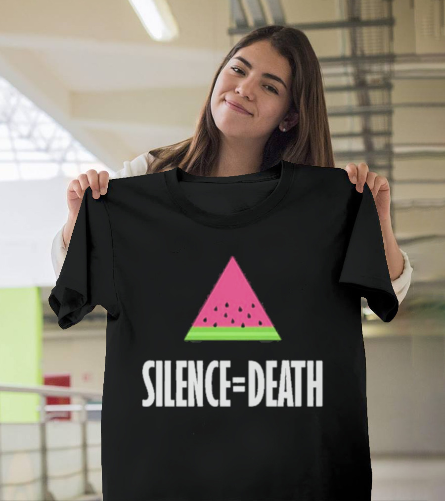 Silence Equals Death Watermelon Triangle T-Shirt