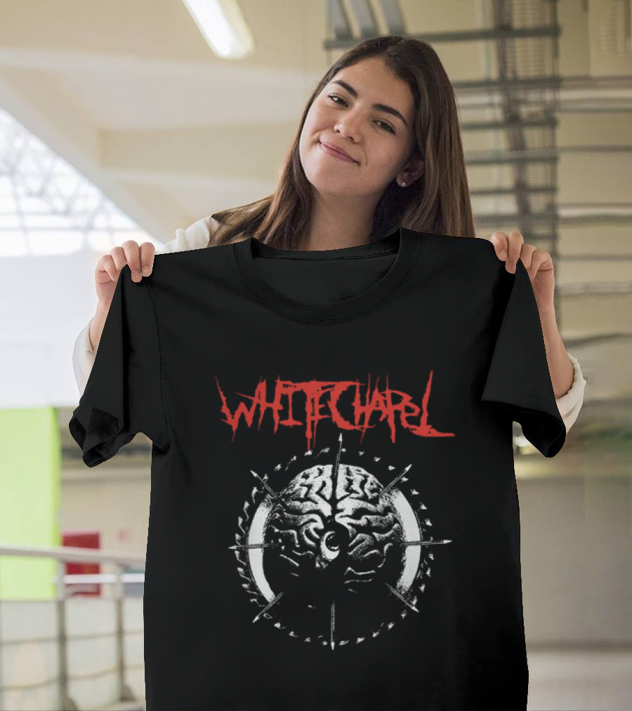 Whitechapel Brain Eye Black Wheel T-Shirt