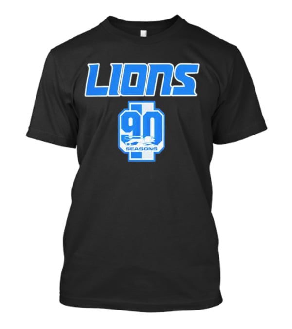 Lions 90 Seasons Celebrating Detroit Football Legacy T-Shirt