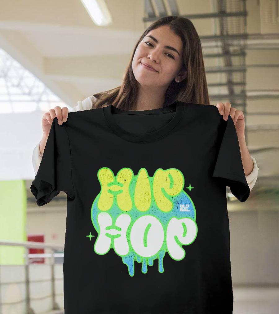 HIP HOP GLOBAL Drip Style Graffiti T-Shirt