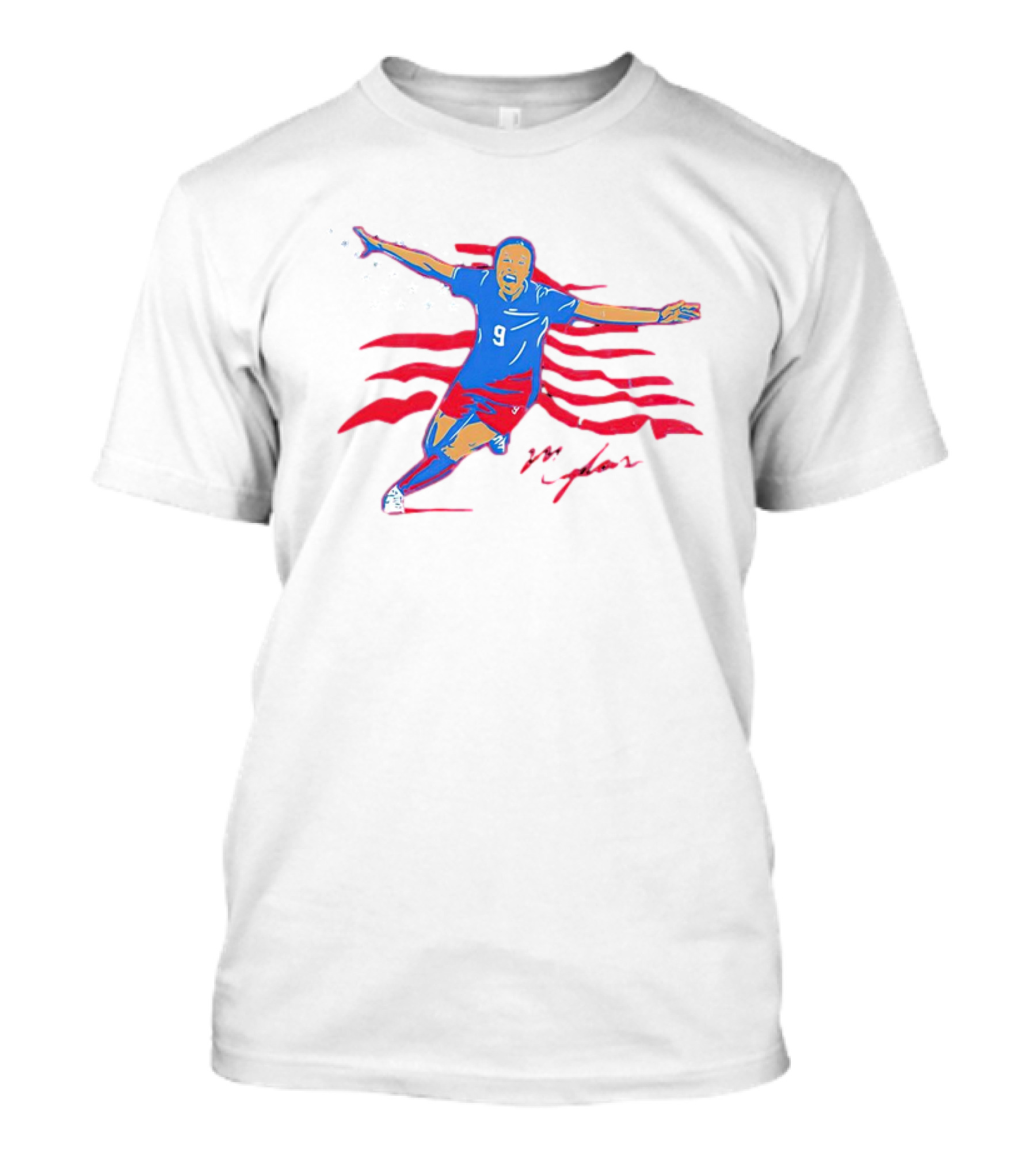 Mallory Swanson Golden Goal USA Soccer Patriotic T-Shirt
