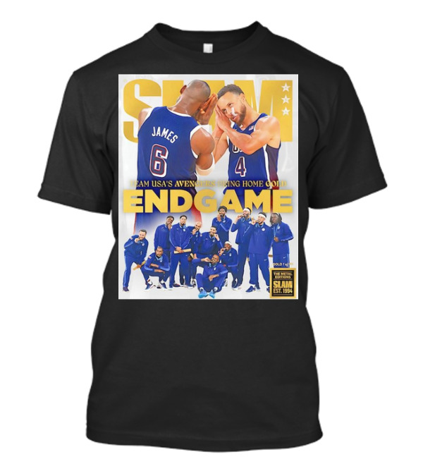 Slam Team USA’s Avengers Bring Home Gold Endgame Basketball Slam Est. 1994 T-Shirt