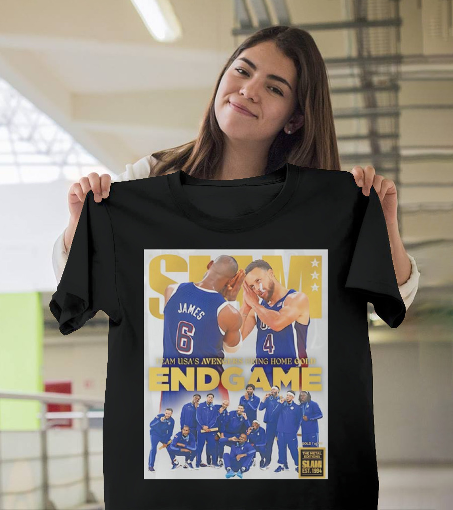 Slam Team USA’s Avengers Bring Home Gold Endgame Basketball Slam Est. 1994 T-Shirt