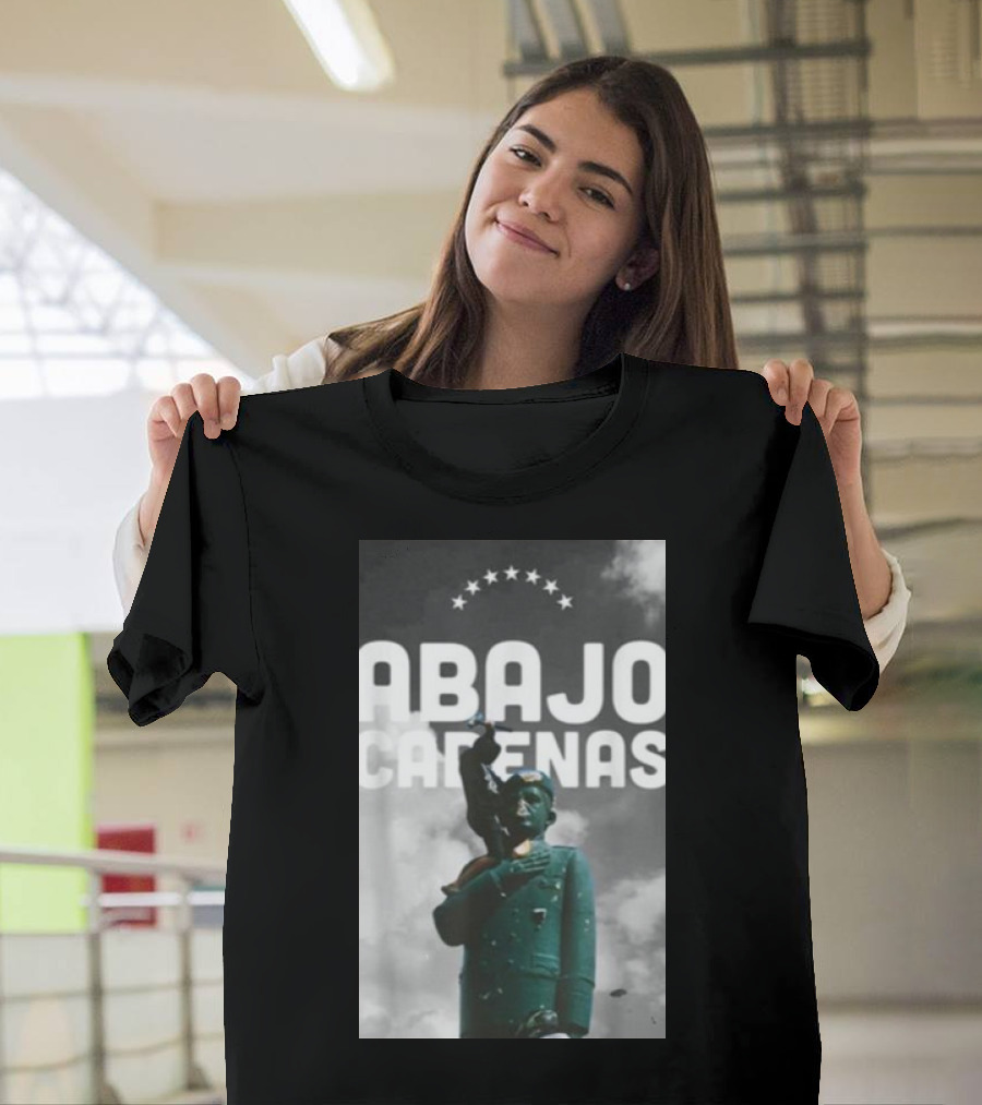 Rafahelo Abajo Cadenas Venezuela Statue Stars T-Shirt