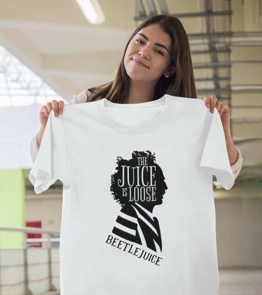 Beetlejuice The Juice Is Loose Silhouette Profile T-Shirt