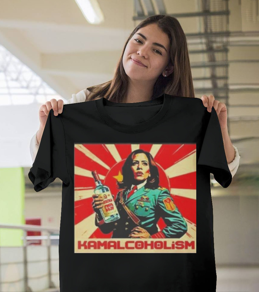 Kamala Harris Kamalcoholism Hammered Communism T-Shirt