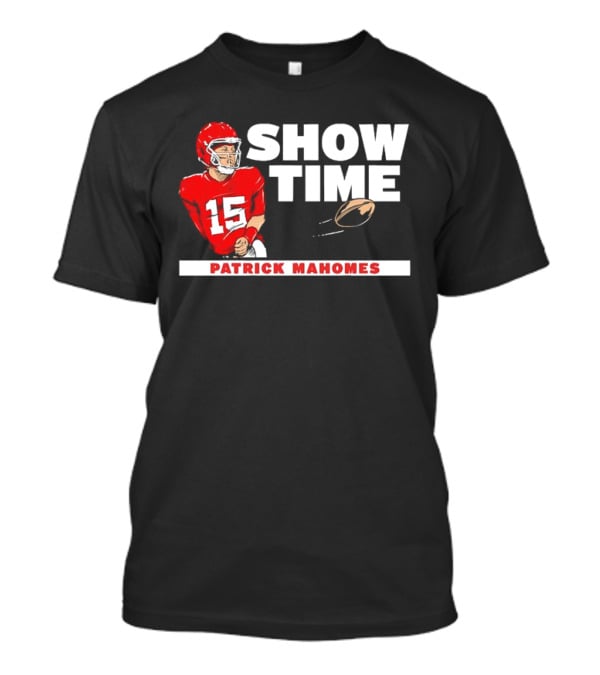 Patrick Mahomes Showtime Kansas City Chiefs Number 15 Football T-Shirt