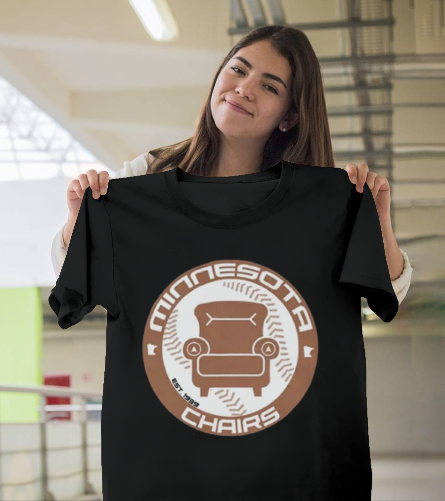 Jomboy Media Merch Minnesota Chairs Baseball Chair Logo Est. 1989 T-Shirt