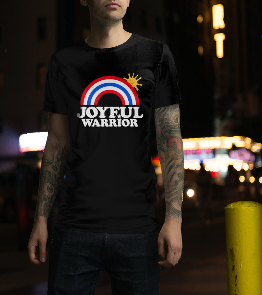 Joyful Warrior Rainbow Sunburst T-Shirt