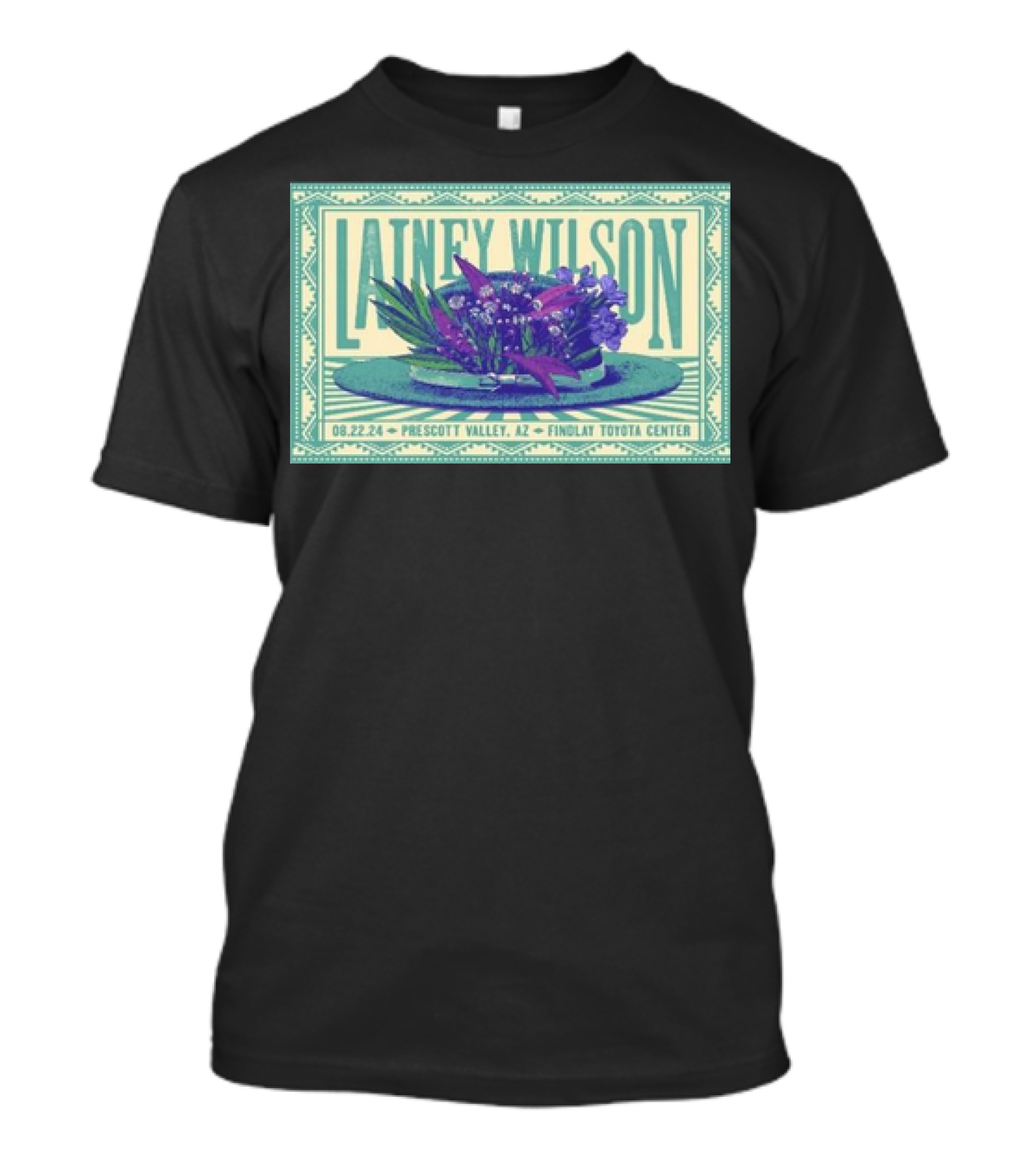 Lainey Wilson Prescott Valley AZ Findlay Toyota Center Aug 22 T-Shirt