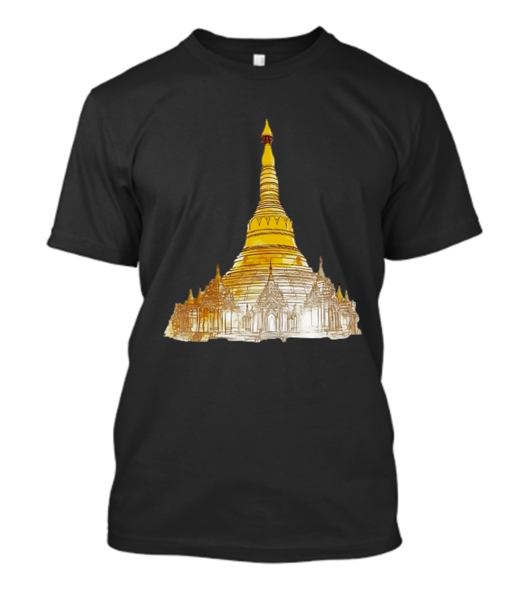 Neuschwanstein Castle Myanmar Pagoda T-Shirt