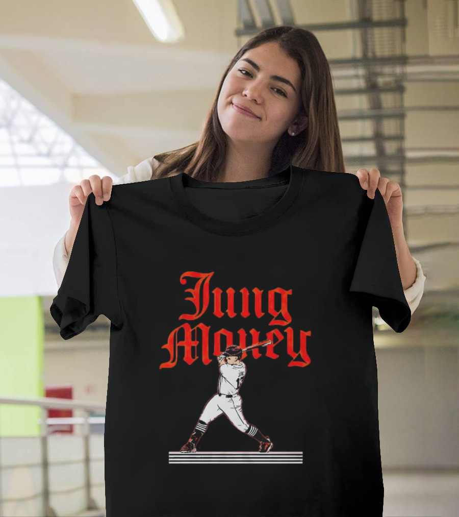 Jung Money Baseball Swing Detroit T-Shirt