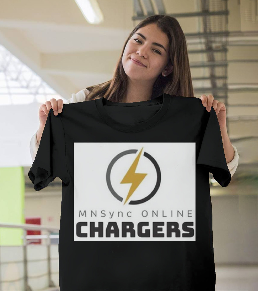 MNSync Online Chargers Lightning Bolt Emblem T-Shirt