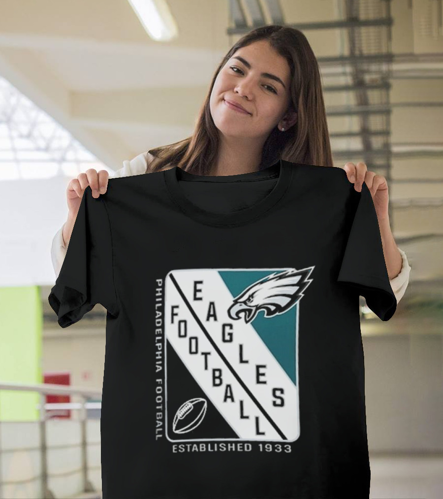Philadelphia Eagles Football Shield Logo Established 1933 T-Shirt