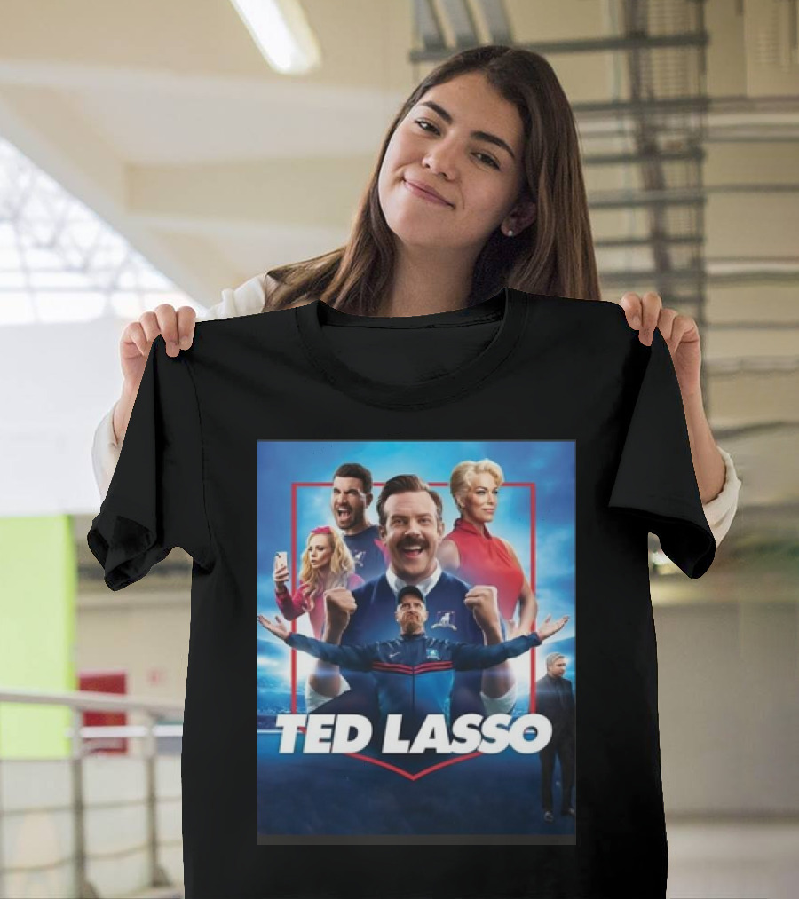 Ted Lasso Season 4 Cast Collage with Team Coach and Key Characters T-Shirt