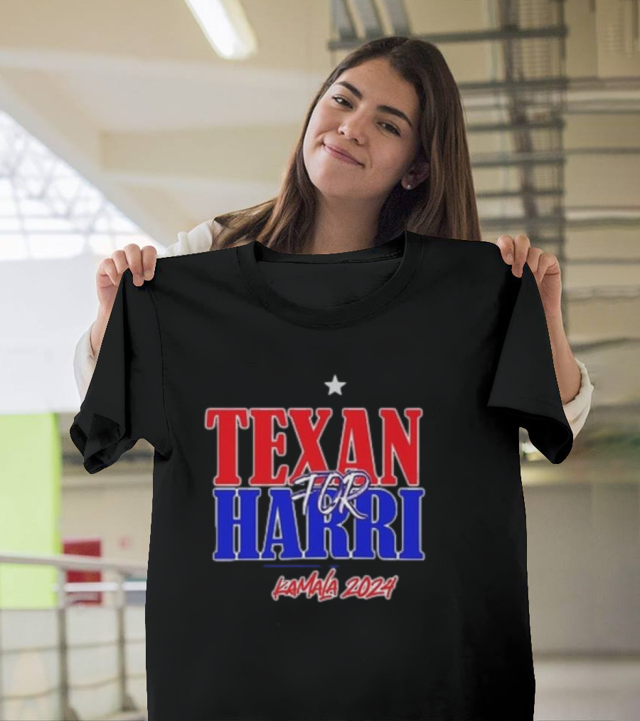 Texan For Harris Kamala 2024 Star T-Shirt