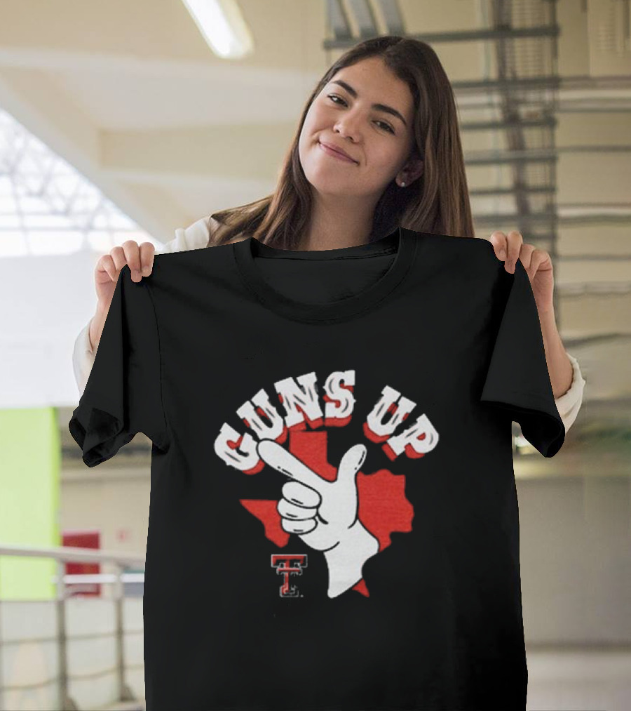 Texas Tech Guns Up 2024 Red Raider Spirit Hand T-Shirt