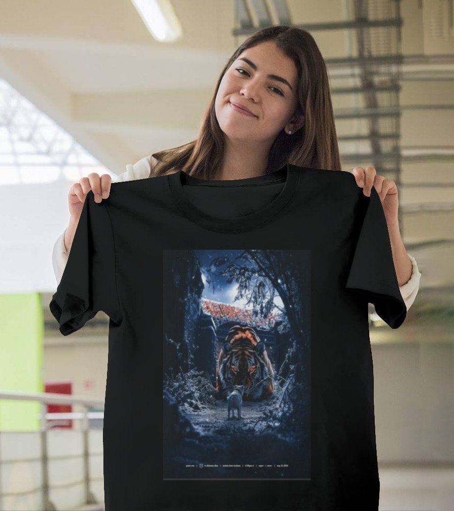 Chapter 1 Kickoff On The Plains Auburn Tigers Stadium Tiger Night Scene T-Shirt