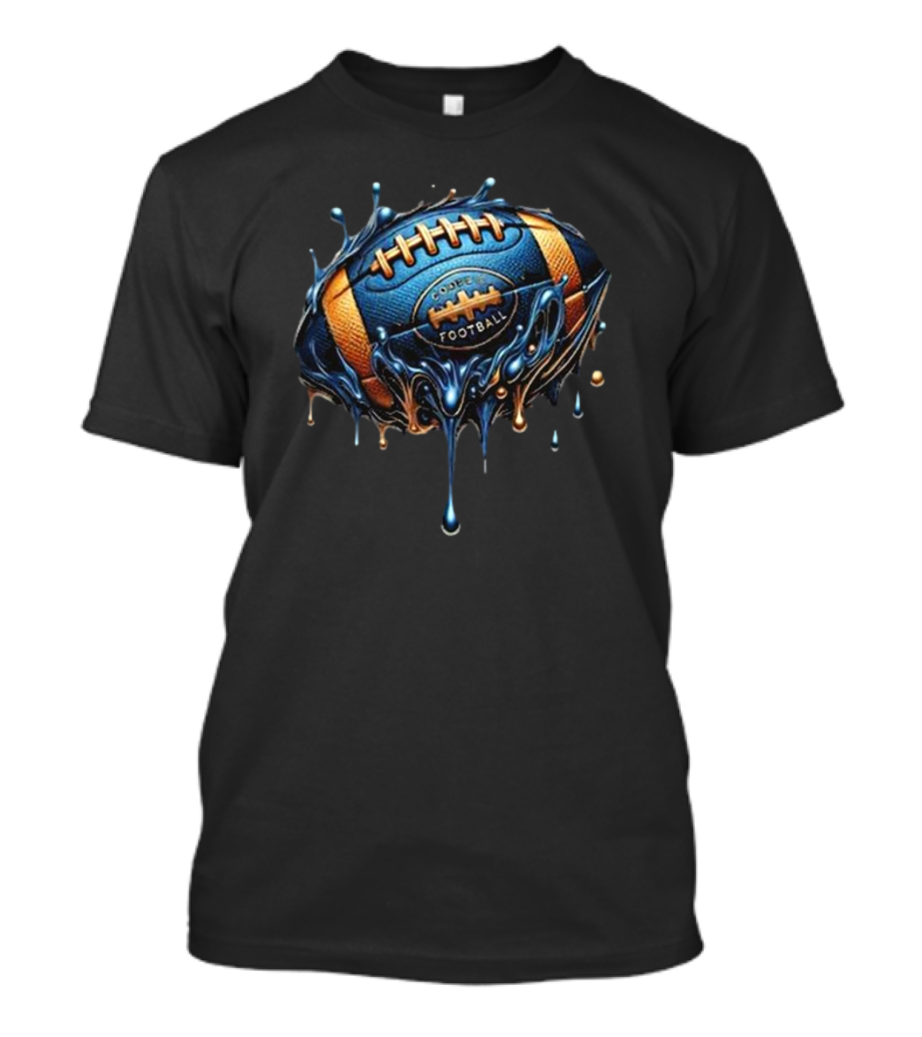 Code Blue Football Dripping Fantasy T-Shirt