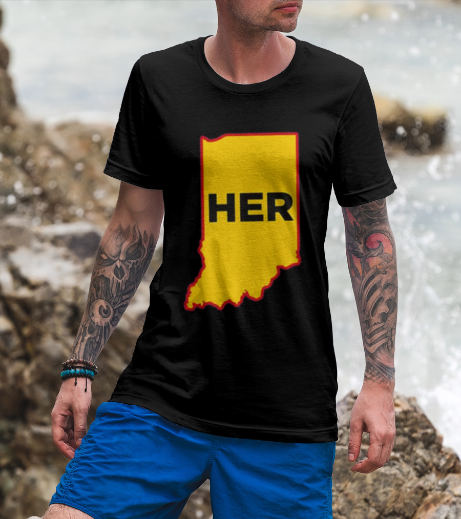 Indiana HER Map T-Shirt