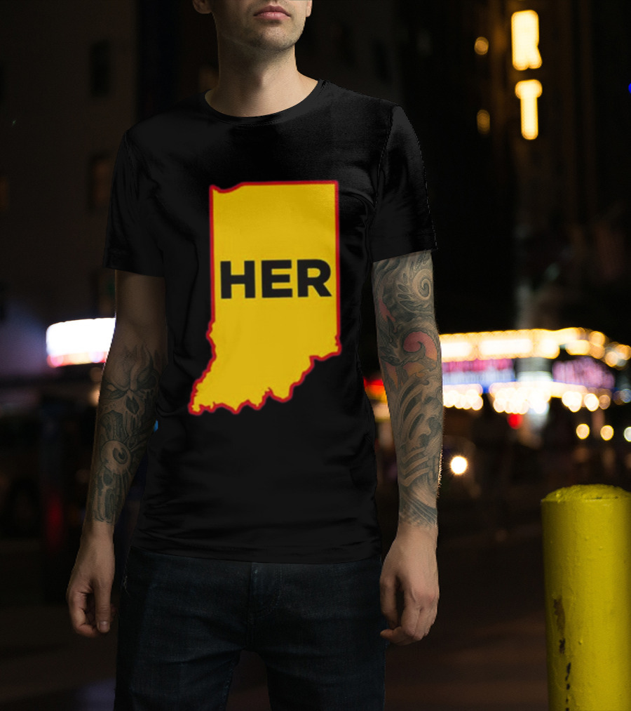 Indiana HER Map T-Shirt
